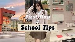 What to do on FIRST DAY of SCHOOL tips (school life) 🍥🍓
