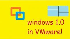 how to install windows 1.0 on VMware