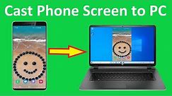 How To CAST Android Mobile Phone Screen to PC Laptop for Free Connect Phone to PC Laptop!!