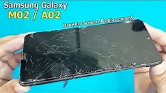 Samsung Galaxy M02 and A02 Broken Screen Replacement | Mobile Display Restoration | How To Replace??