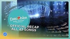 OFFICIAL RECAP: All the 43 songs of the 2018 Eurovision Song Contest