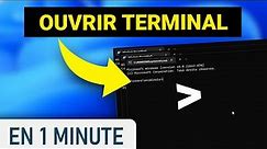 Ouvrir un terminal sur Windows