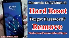 How To Hard Reset Motorola E6 || Forgot Pattern/Pin/Password Quick Guide English