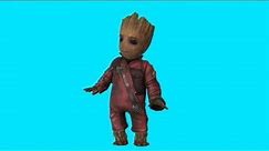 Baby Groot animated front Guardians of the Galaxy chroma