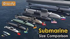 Submarines Size Comparison