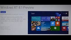 Windows 8.1 Preview Install on Microsoft Surface RT