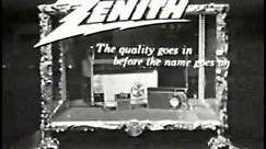 Zenith Radios retro commercial - The Quality Goes In Before The Name Goes On!