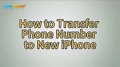 Direct Way to Transfer Phone Number to New iPhone