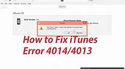 iTune Error code 4013 Easy Fix Done & your iPhone Restoring successed​ || ios | iPhone