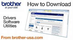How to download software, drivers, or utilites from Brother-USA.com