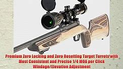 UTG 3-9X50 AO Zero Locking/Reset True Hunter Rifle Scope with Rings and Sunshade
