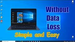 How to Install Windows 10 on PC Without Data Loss and Save the Microsoft license /Simple and Easy