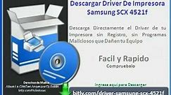 Descargar Driver de Impresora Samsung SCX 4521f