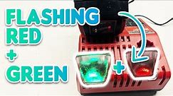 How To Fix Milwaukee Battery Flashing Red and Green!