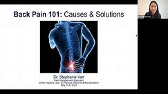 Back Pain Causes and Treatments Webinar