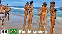 🇧🇷【4K HD】 Copacabana Beach Walking Tour - Rio De Janeiro Brazil MUST WATCH