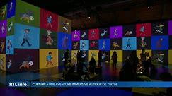 Visite d'une exposition immersive sur Tintin, à Bruxelles