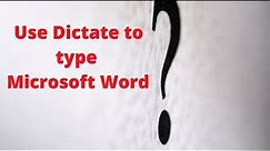 Use Dictate to type in Microsoft Word 2016 | Advantage Industries