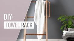 Ozito DIY Ladder Towel Rack - DIY Projects