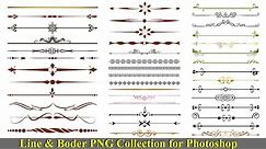 line and border PNG file collection for Photoshop (@georgedigital6948)