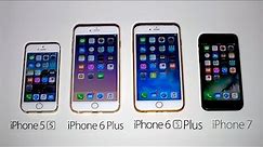iPhone 7 vs iPhone 6s Plus vs iPhone 6 Plus vs iPhone 5s - Speed Test
