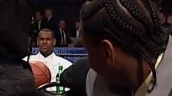 LeBron & Carmelo at the 2003 NBA Draft 😅 (via @NBA) #nba #nbadraft