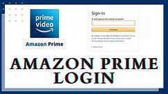 Amazon Prime Login (Desktop) | Amazon Prime Login Sign In Tutorial for Beginners 2020
