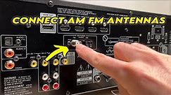 Yamaha AV Receiver: How to Setup AM FM Radio Antennas