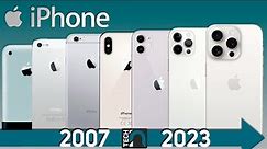 Evolution of Apple iPhone 2007 - 2023