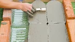 Reuse plastic bottles to make a beautiful cement pot for your yard!