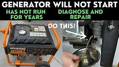 Generac Generator Will Not Start. Generac GP5500, GP6500, GP7500. How to diagnose and repair.