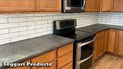 Kitchen Transformation Right Over Formica Countertops | Upgrade Counters To Look Like Concrete