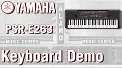 Yamaha PSR-E263 Demo
