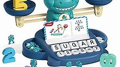HOPEEYE Dinosaur Kindergarten Preschool Learning Activities Math Counting Matching Letter Toys - Toddler Educational Toys for 3 4 5 6 7 Year Olds Boys Birthday Gift Games for Kids Ages 5-7 3-5