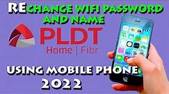 HOW TO CHANGE WIFI PASSWORD AND NAME AGAIN ON PLDT HOME FIBR USING A MOBILE PHONE