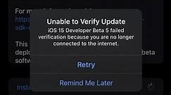 iOS 15: Unable to Verify Update error on iPhone and iPad [Fixed]