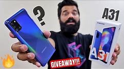 Samsung Galaxy A31 Unboxing & First Look - sAMOLED Display | 5000mAh | 48MP | GIVEAWAY🔥🔥🔥