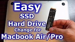 How to Upgrade Macbook Air Pro Hard Drive (SSD)