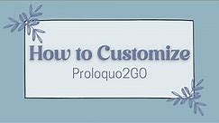 Proloquo2Go: How to Edit Buttons