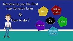 Lean Tools || 5S methodology || what is 5S concept