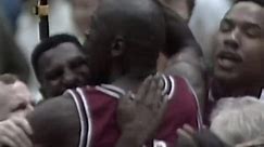 MJ defeats the Lakers and wins first championship