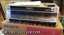 Sony Betamax SL-5200 (the first Hi-Fi VCR)