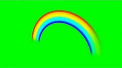 Animated 3D Rainbow - Free Green Screen
