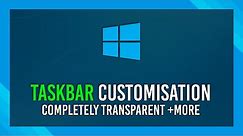 Transparent Taskbar/No Blur + More | TranslucentTB