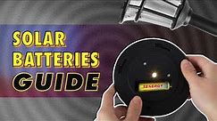How to choose the right batteries for solar garden lights