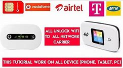 How To Unlock WI-FI Pocket Router To All Network Carrier/Huawei,Vodafone wifi Free Unlock To Any SIM