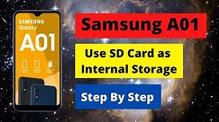 How To use SD Card as Internal Storage in Samsung A01 (Step By Step)