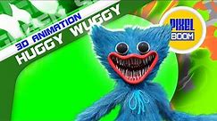 Huggy Wuggy Poppy Playtime Green Screen 3D Animation PixelBoom