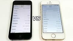 iPhone 5 vs iPhone 5S iOS 10.1