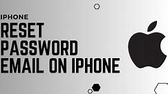 How To Reset Email Password On iPhone !! Reset your Email Password on iPhone - 2024